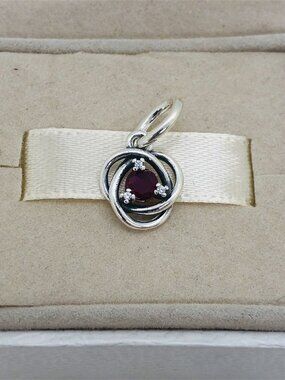 ✨🔥Pandora October Pink Eternity Circle Dangle Charm